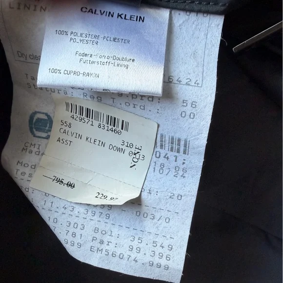 Calvin Klein Men's Dark Gray Puffer Jacket - Picture 6 of 16